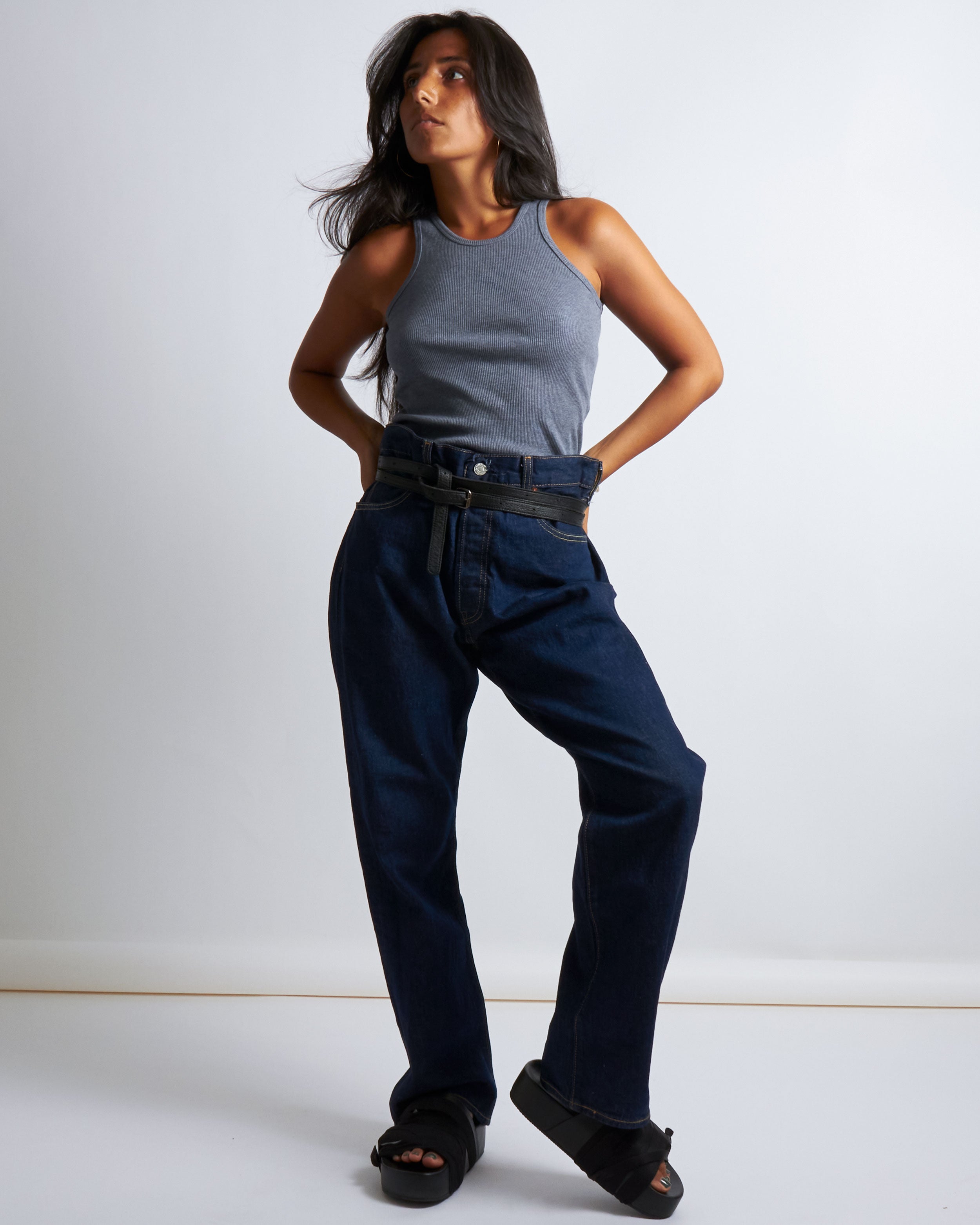 maliamills.com - eve tank - noor navy rib