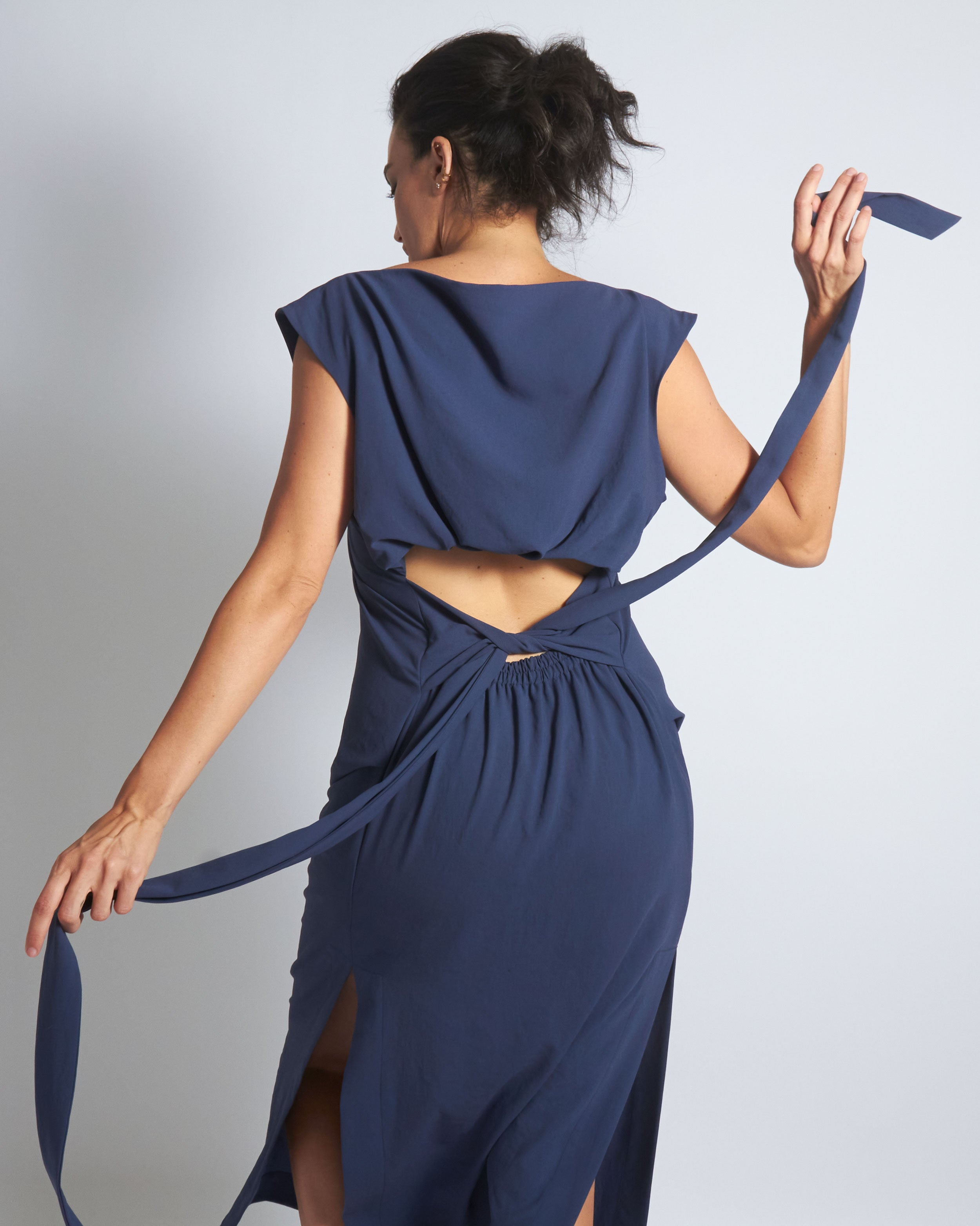 maliamills.com - jade dress - bernadette blue crepe