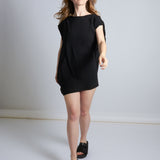 maliamills.com - snyder tee - black georgette