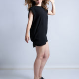maliamills.com - snyder tee - black georgette