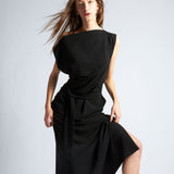 maliamills.com - jade dress - black crepe