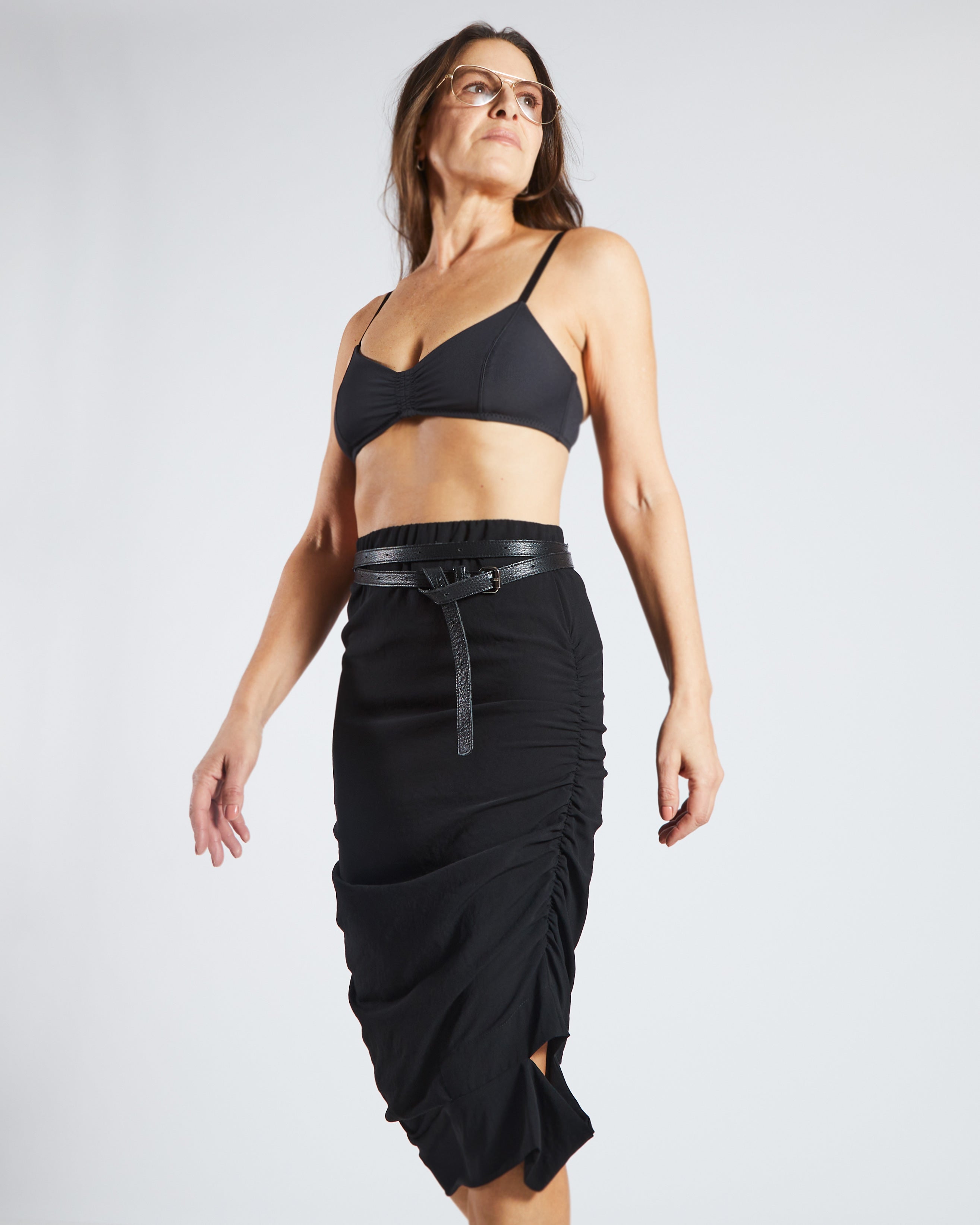 maliamills.com - artemis skirt - black georgette