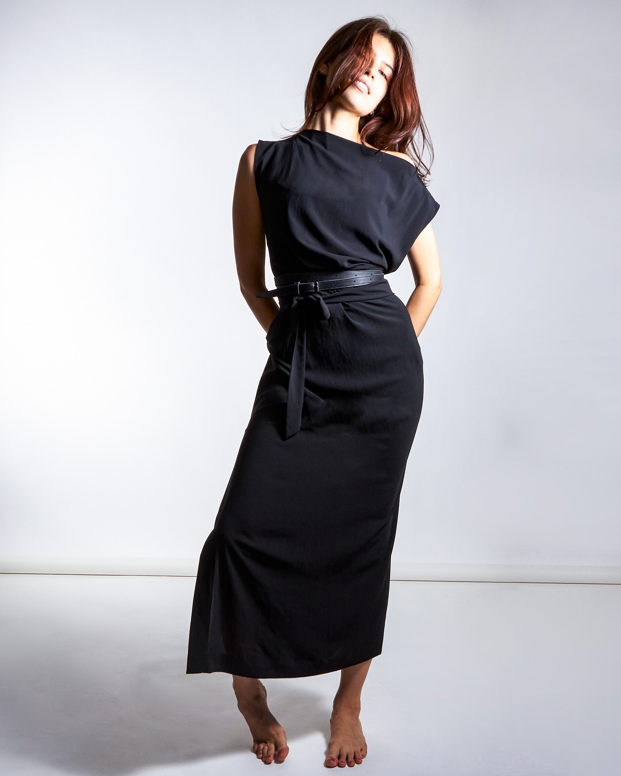 maliamills.com - jade dress - black georgette