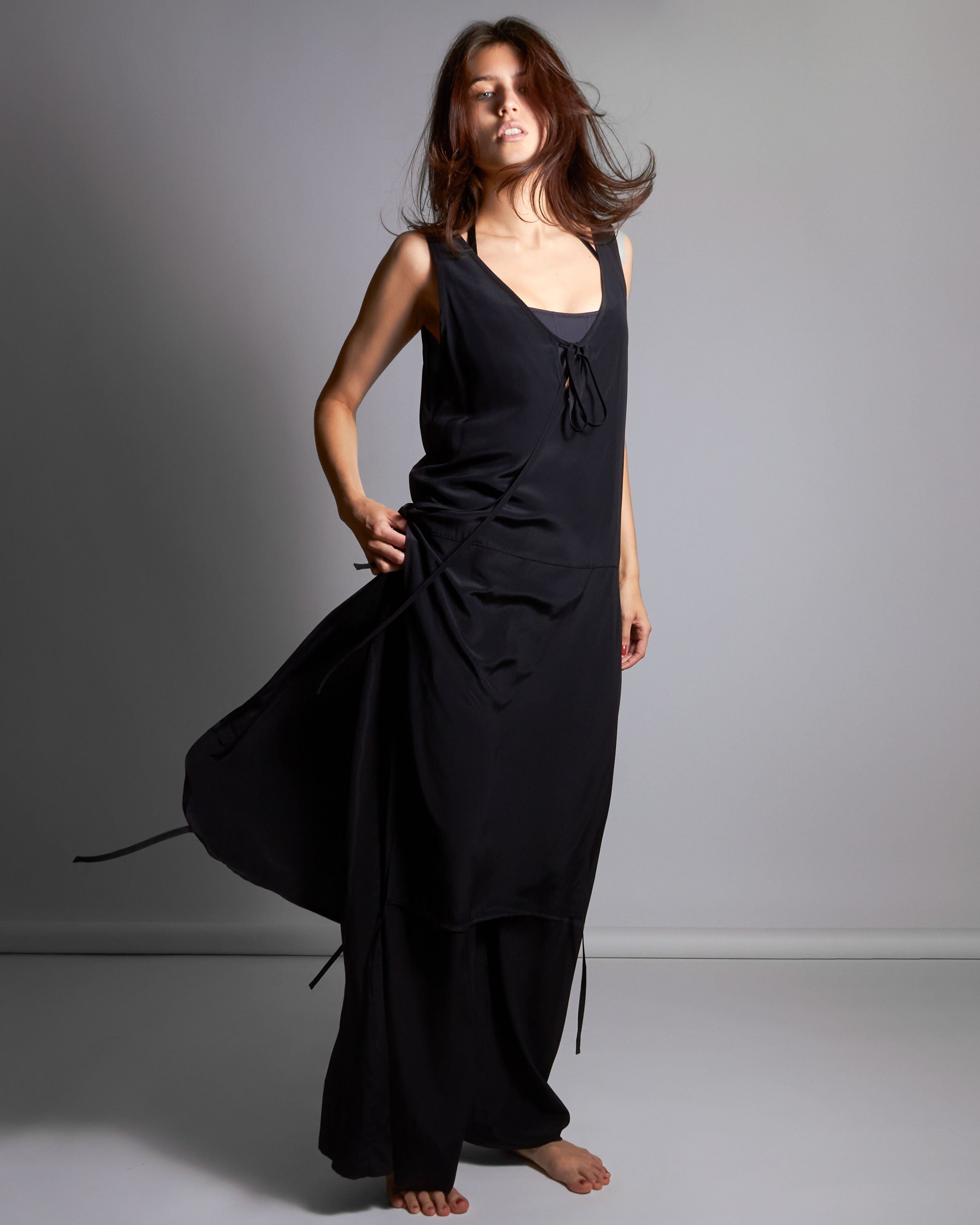 maliamills.com - josephine tunic - black silk