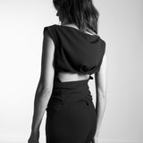 maliamills.com - angelina blouse - black crepe - pre - order