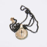 maliamills.com - nova necklace - cut diamond cross