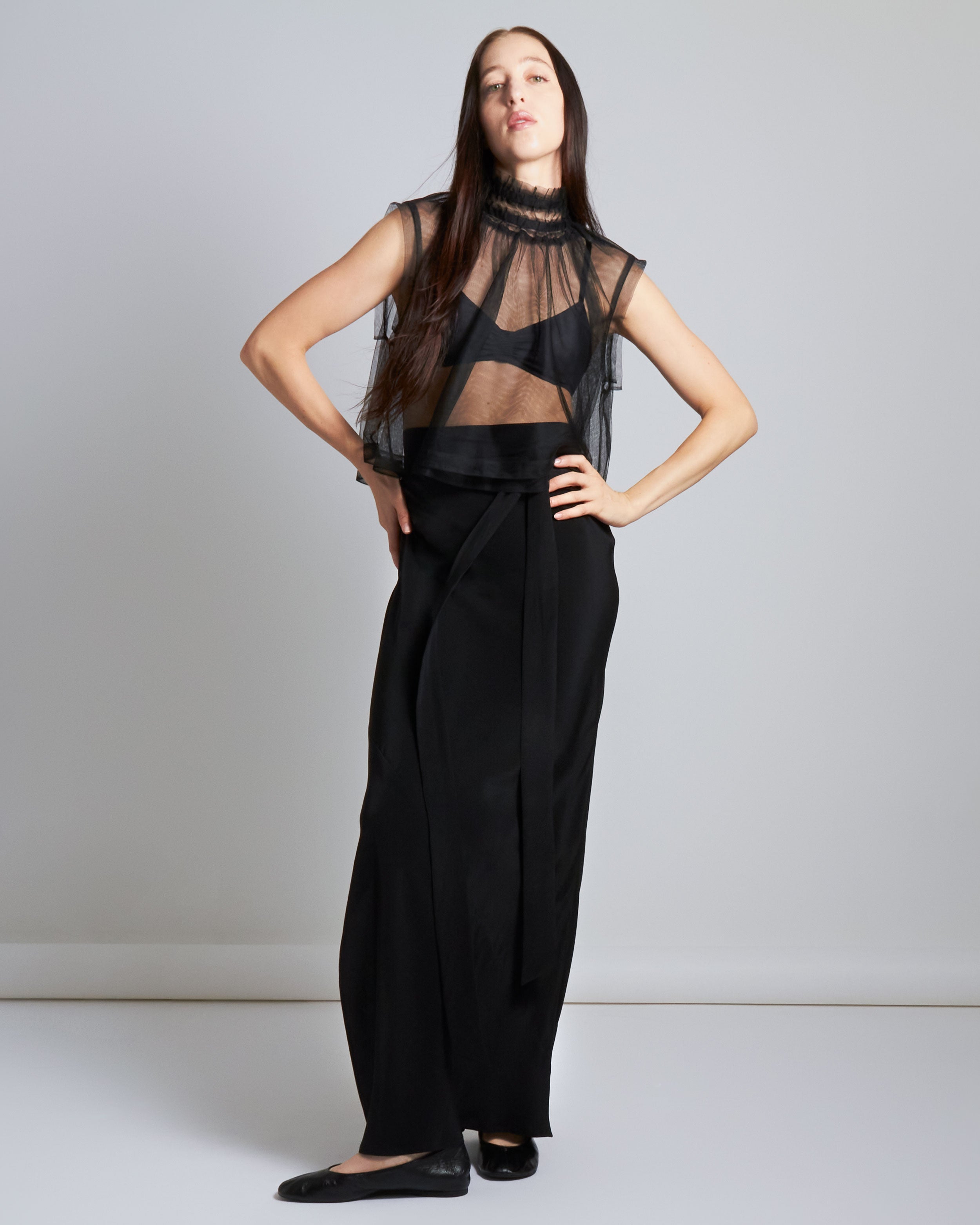 maliamills.com - kara skirt - black silk