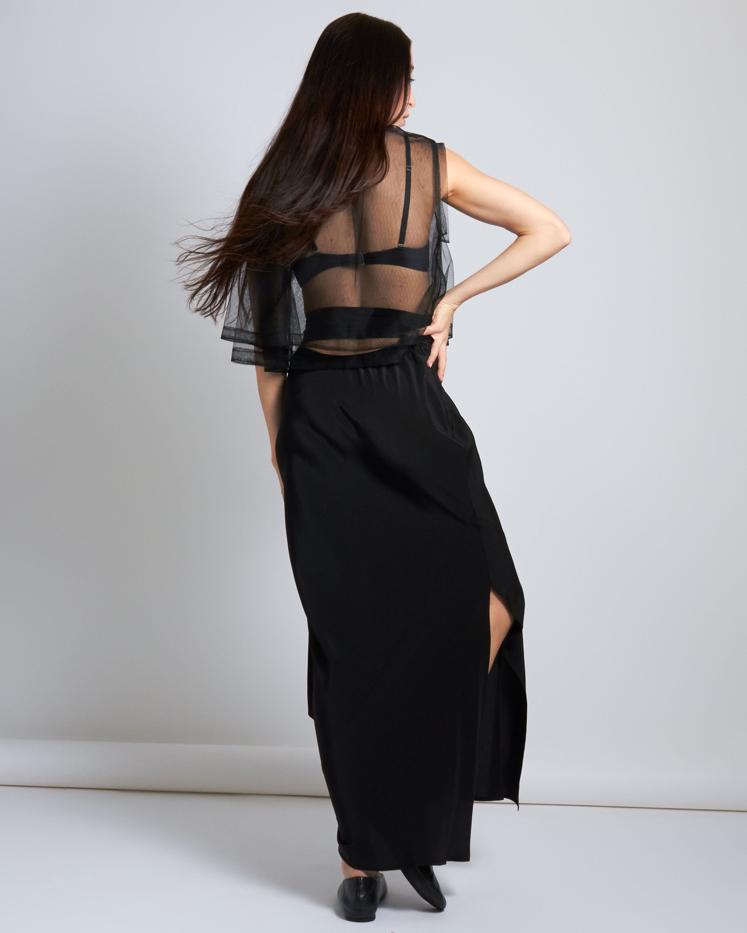 maliamills.com - kara skirt - black silk