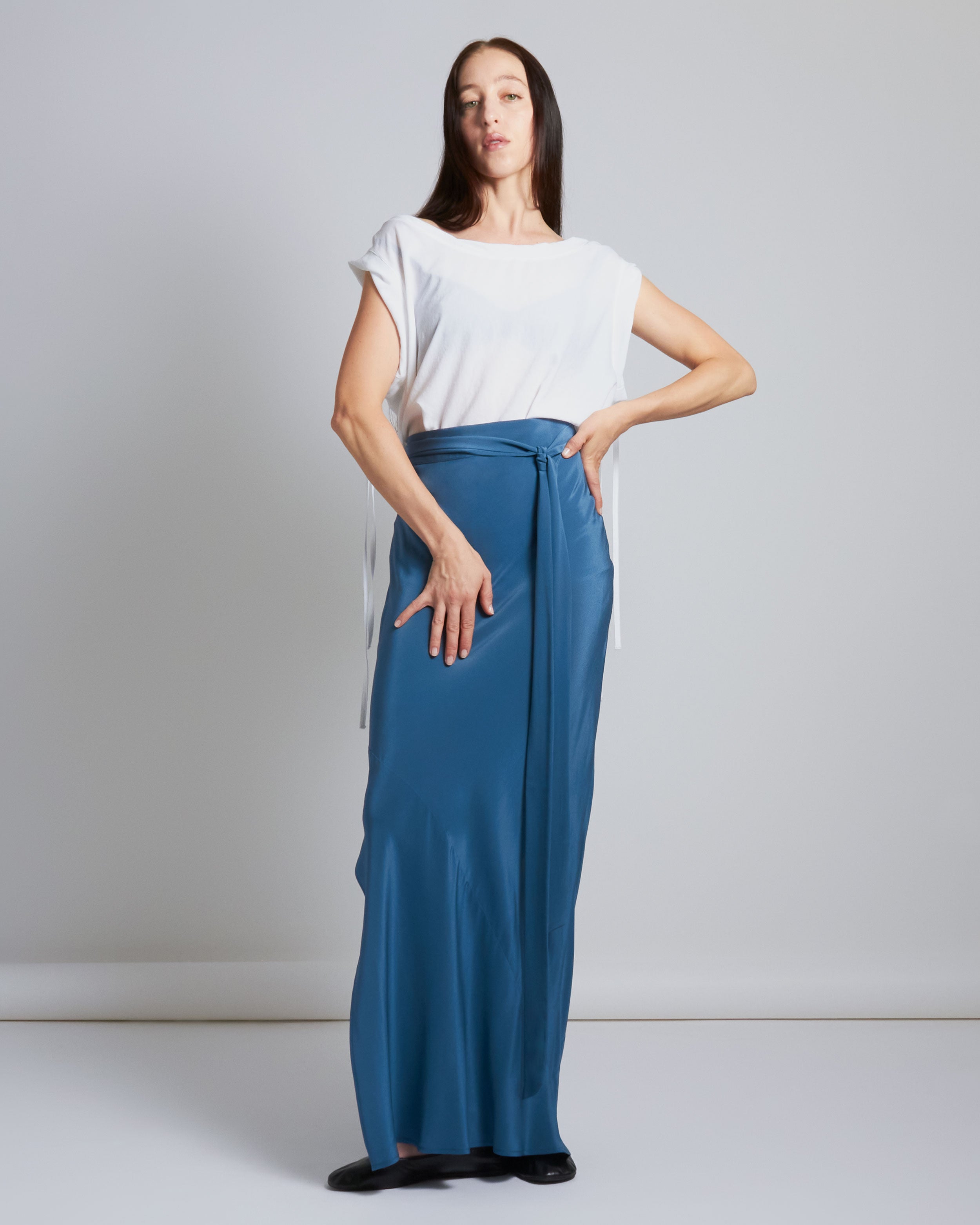 maliamills.com - kara skirt - benatar blue silk