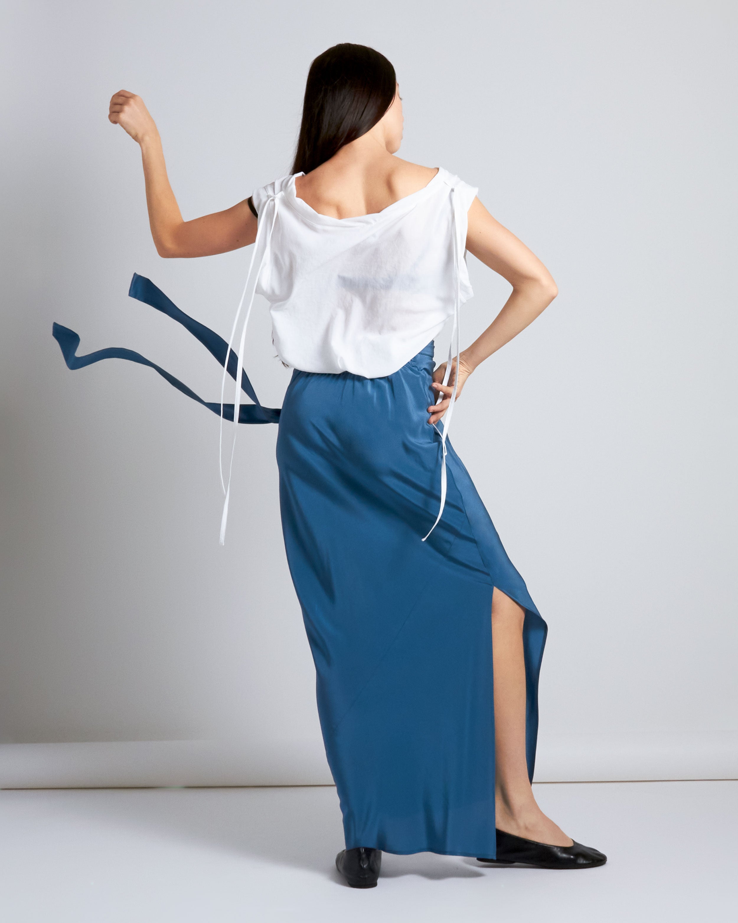 maliamills.com - kara skirt - benatar blue silk