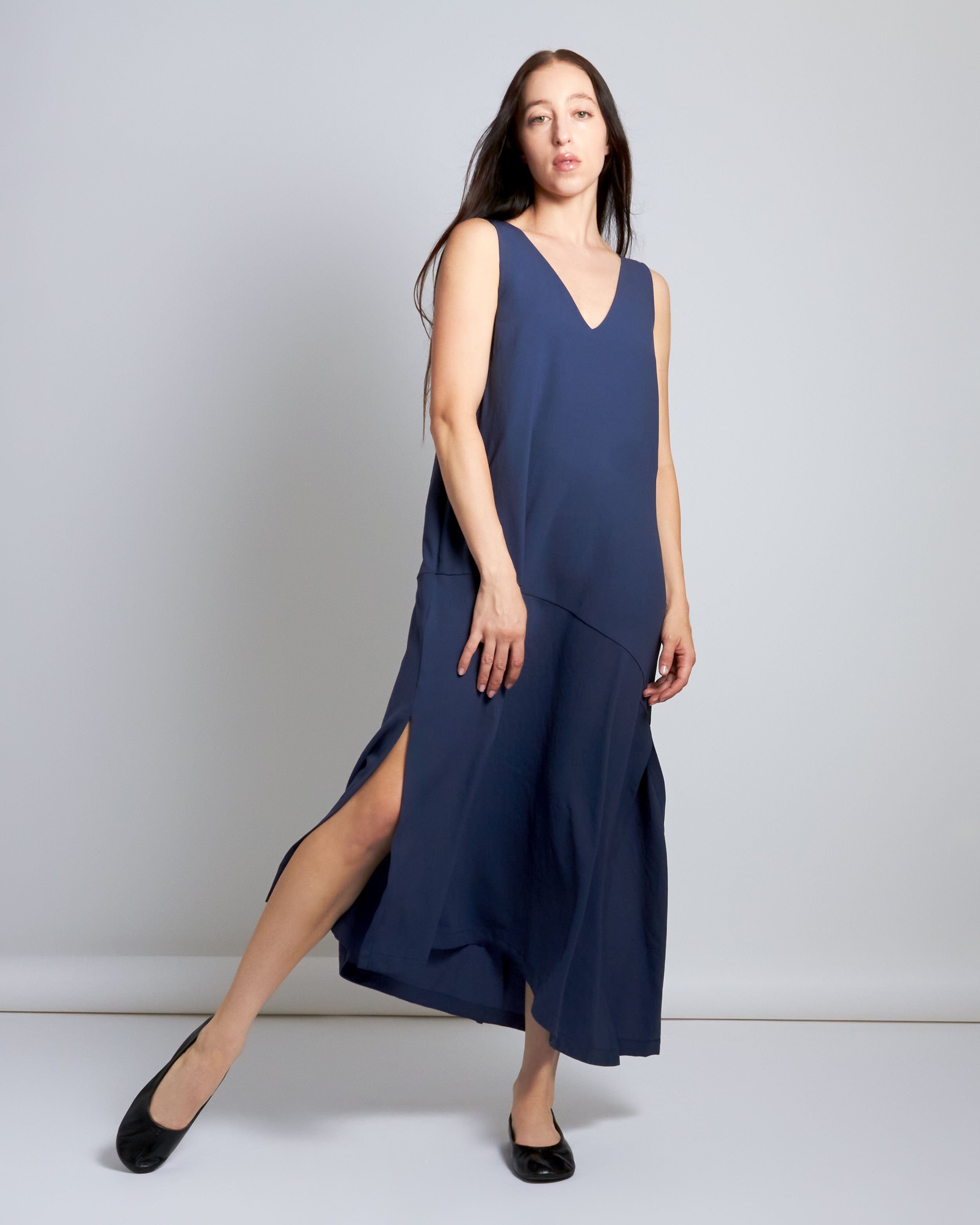 maliamills.com - jojo dress - bernadette blue crepe