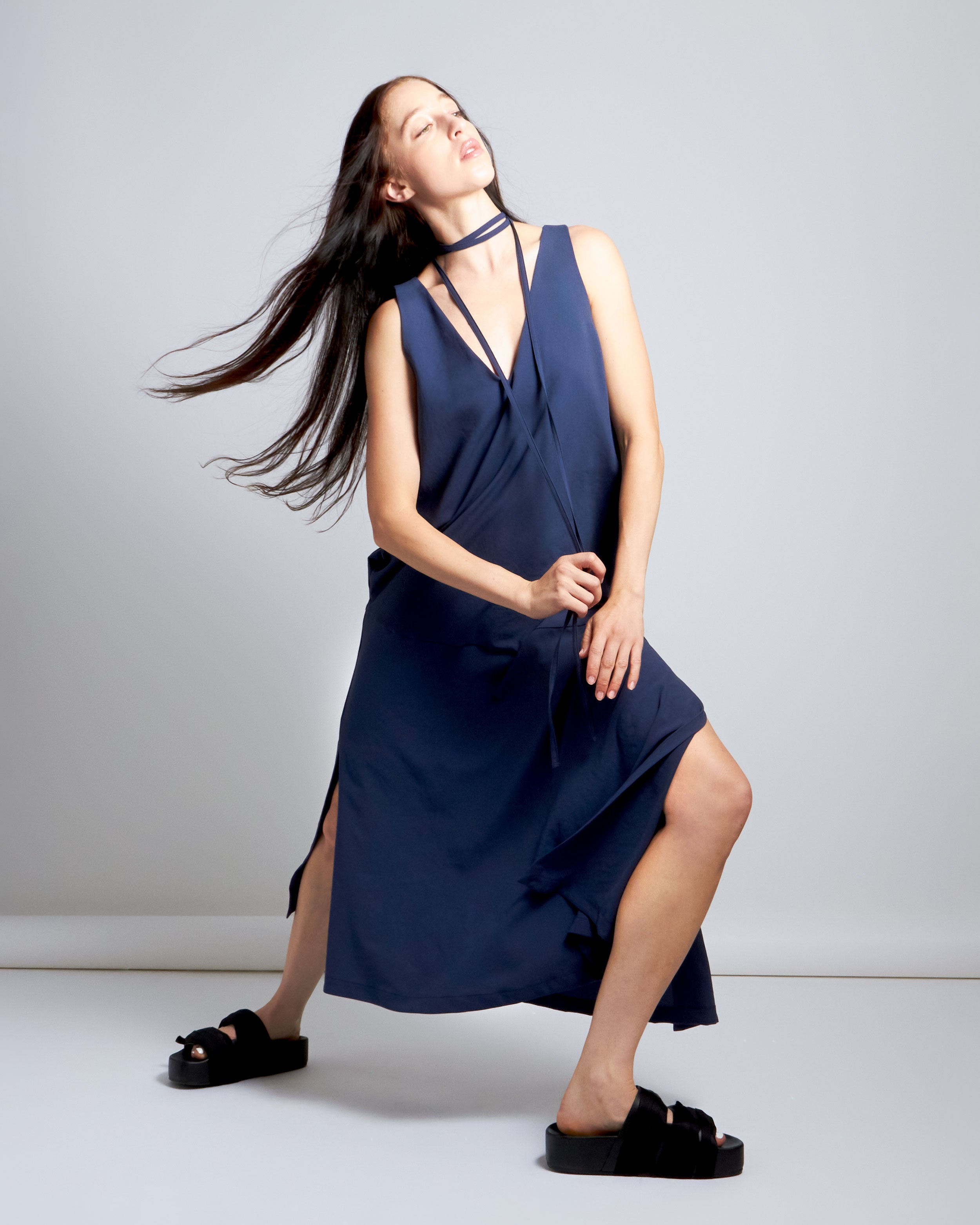 maliamills.com - jojo dress - bernadette blue crepe