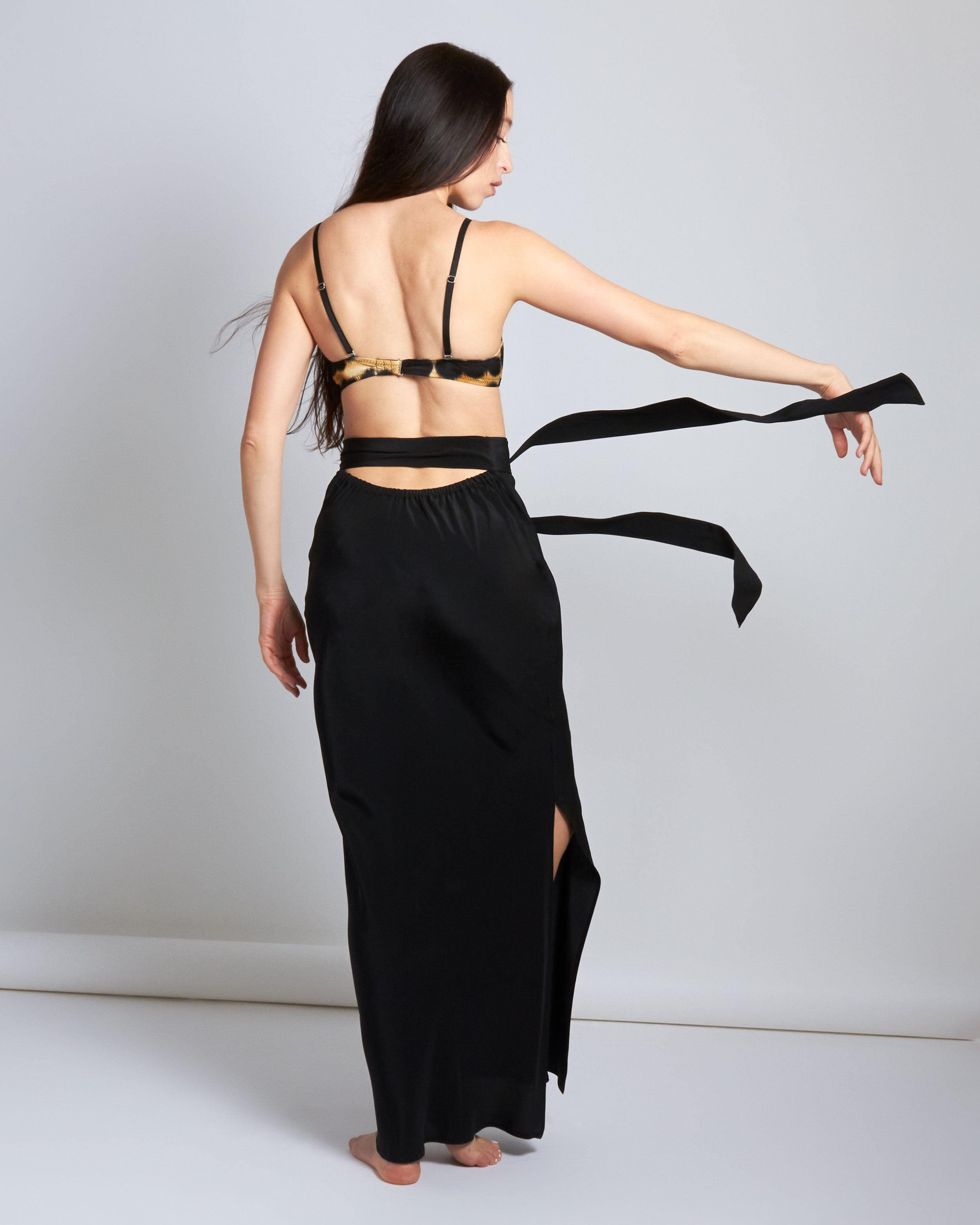 maliamills.com - kara skirt - black silk
