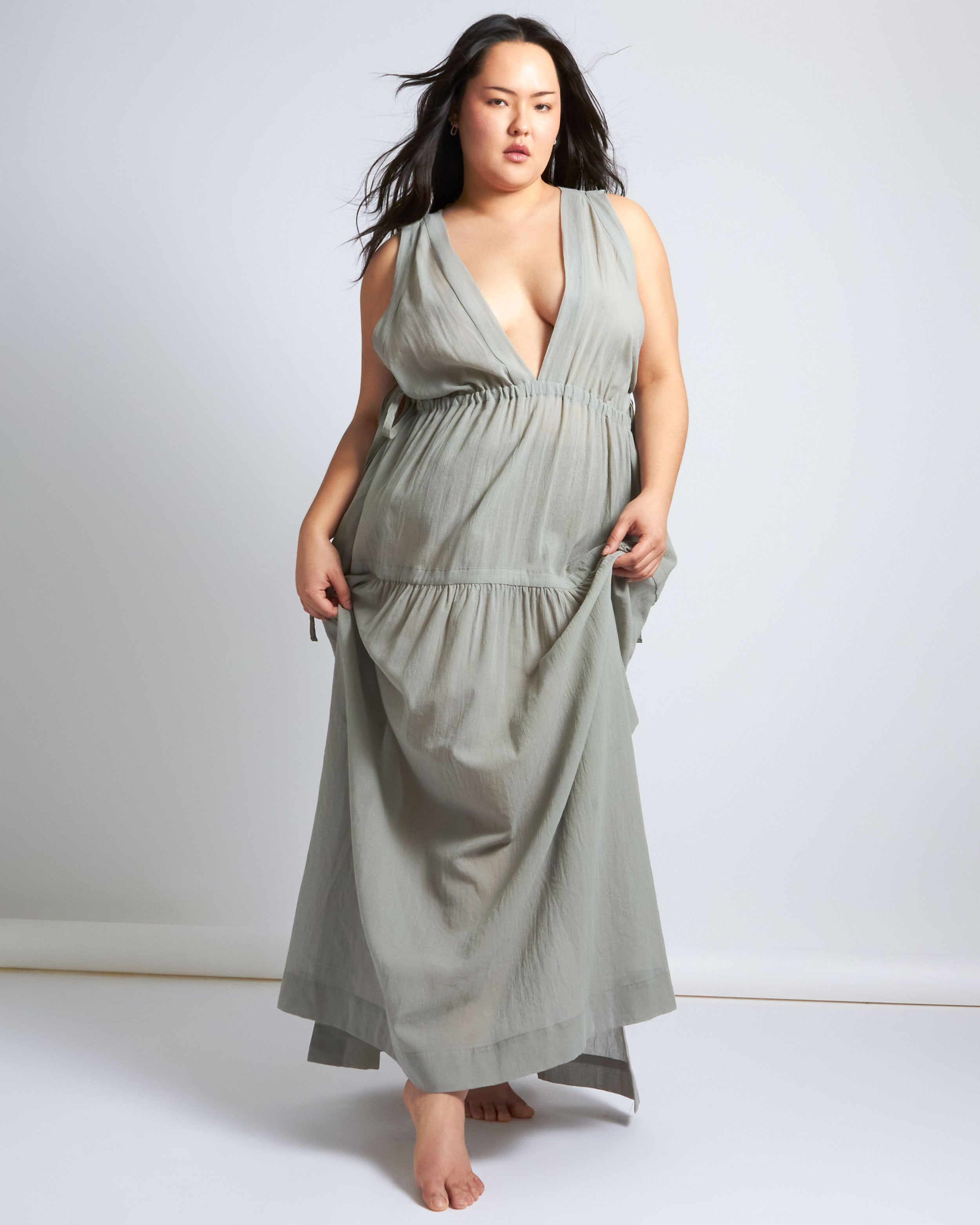 maliamills.com - blondell coverup - lilla green cotton chiffon