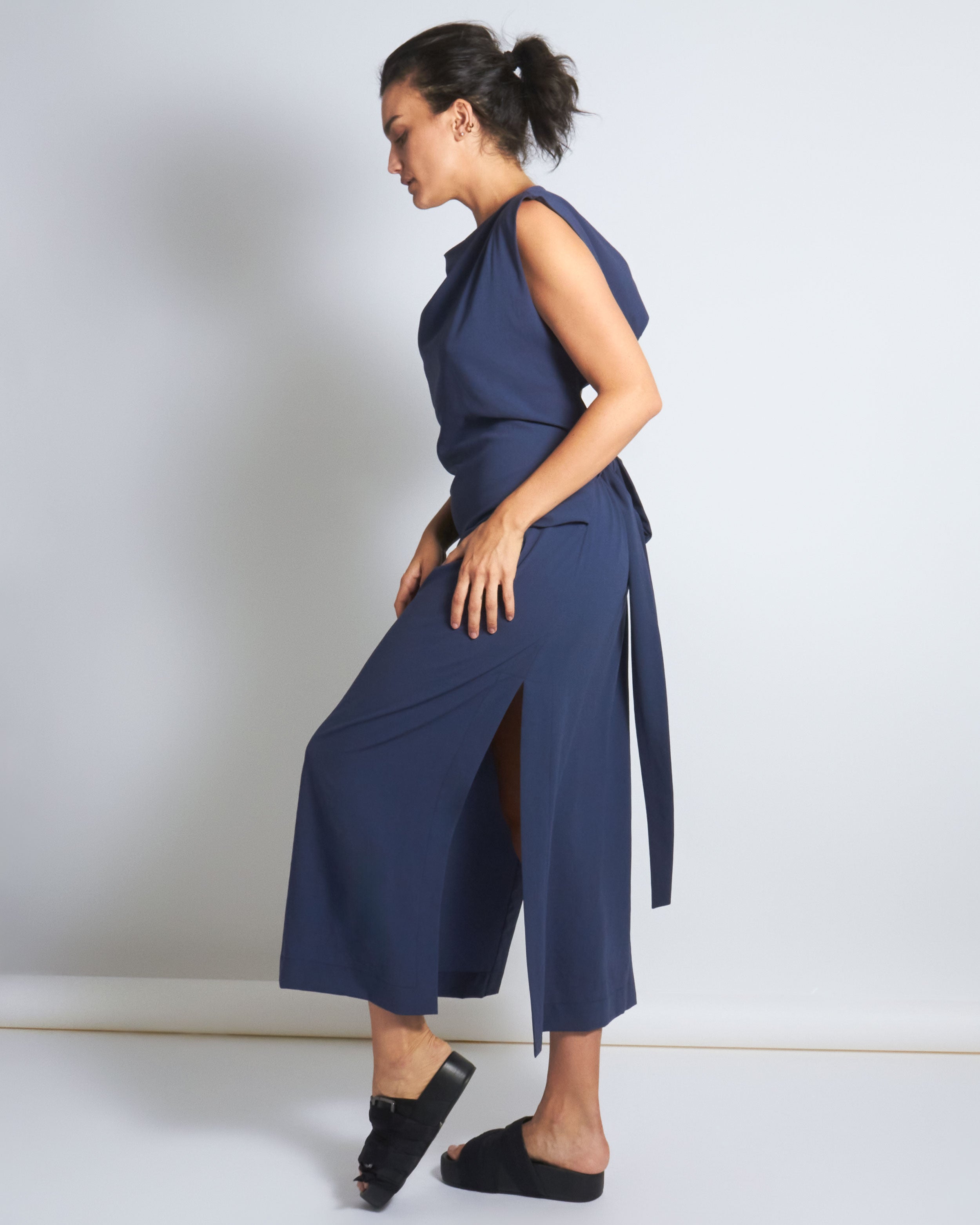 maliamills.com - jade dress - bernadette blue crepe