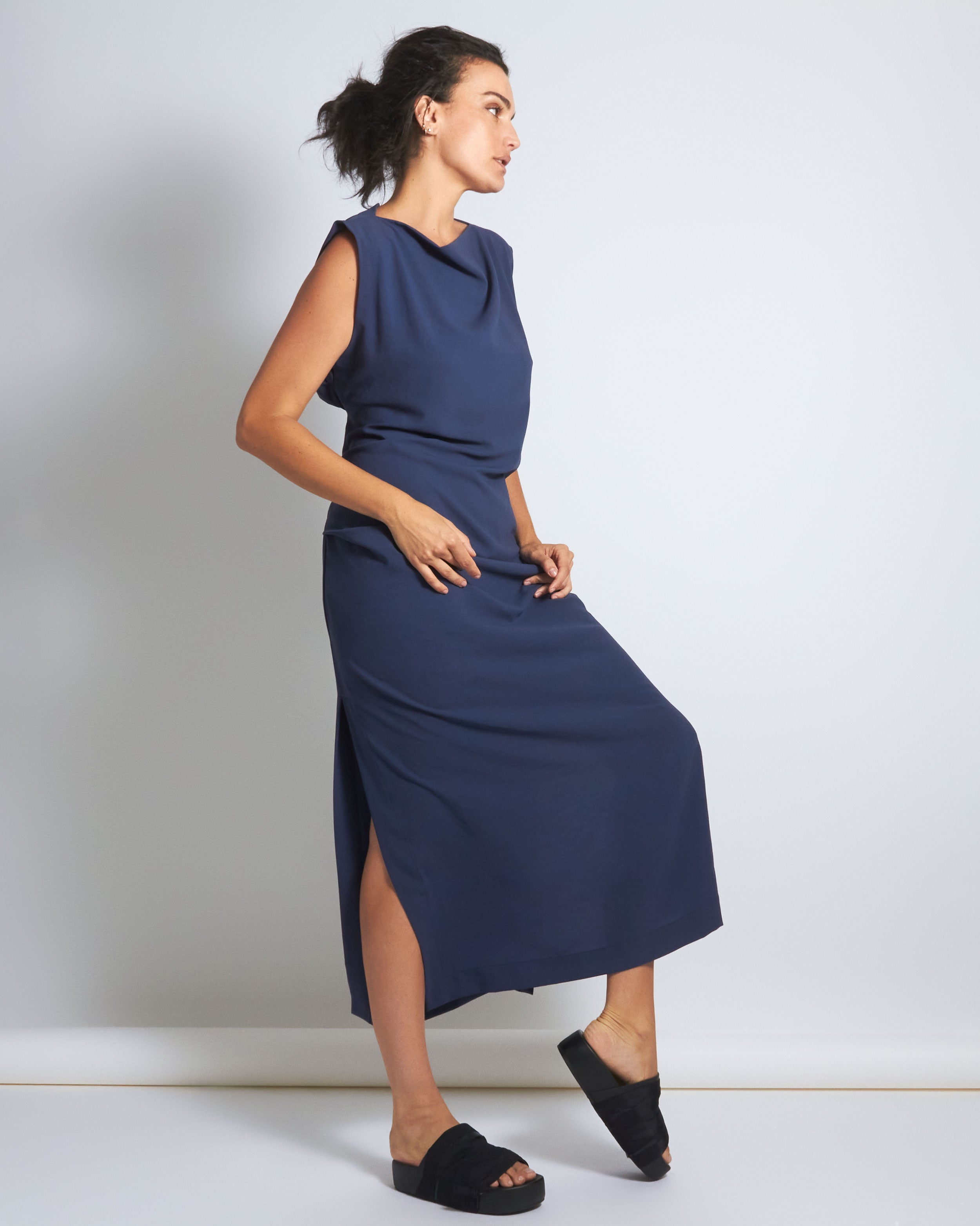 maliamills.com - jade dress - bernadette blue crepe