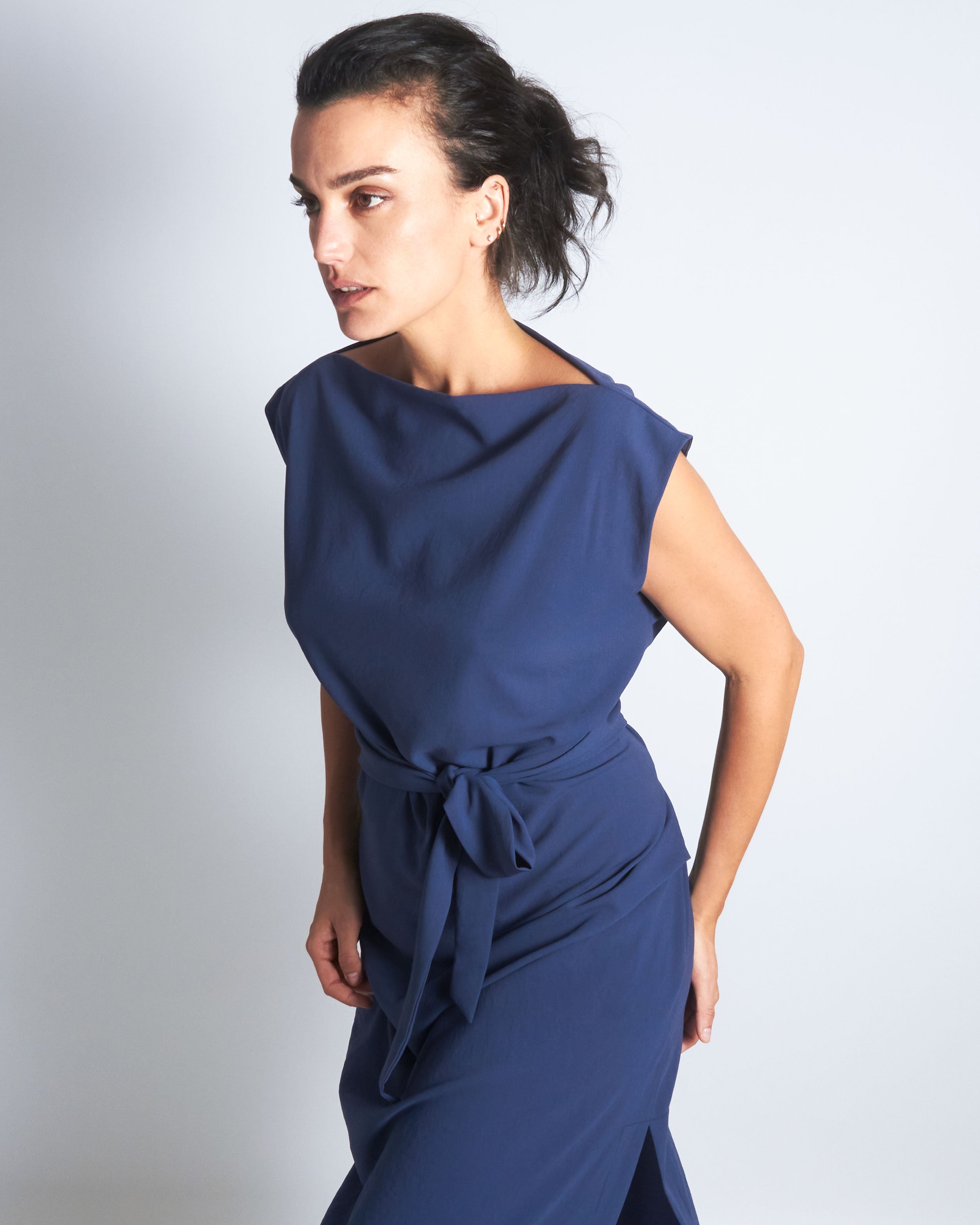 maliamills.com - jade dress - bernadette blue crepe