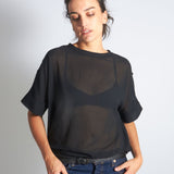 maliamills.com - priscilla tee - black cotton chiffon