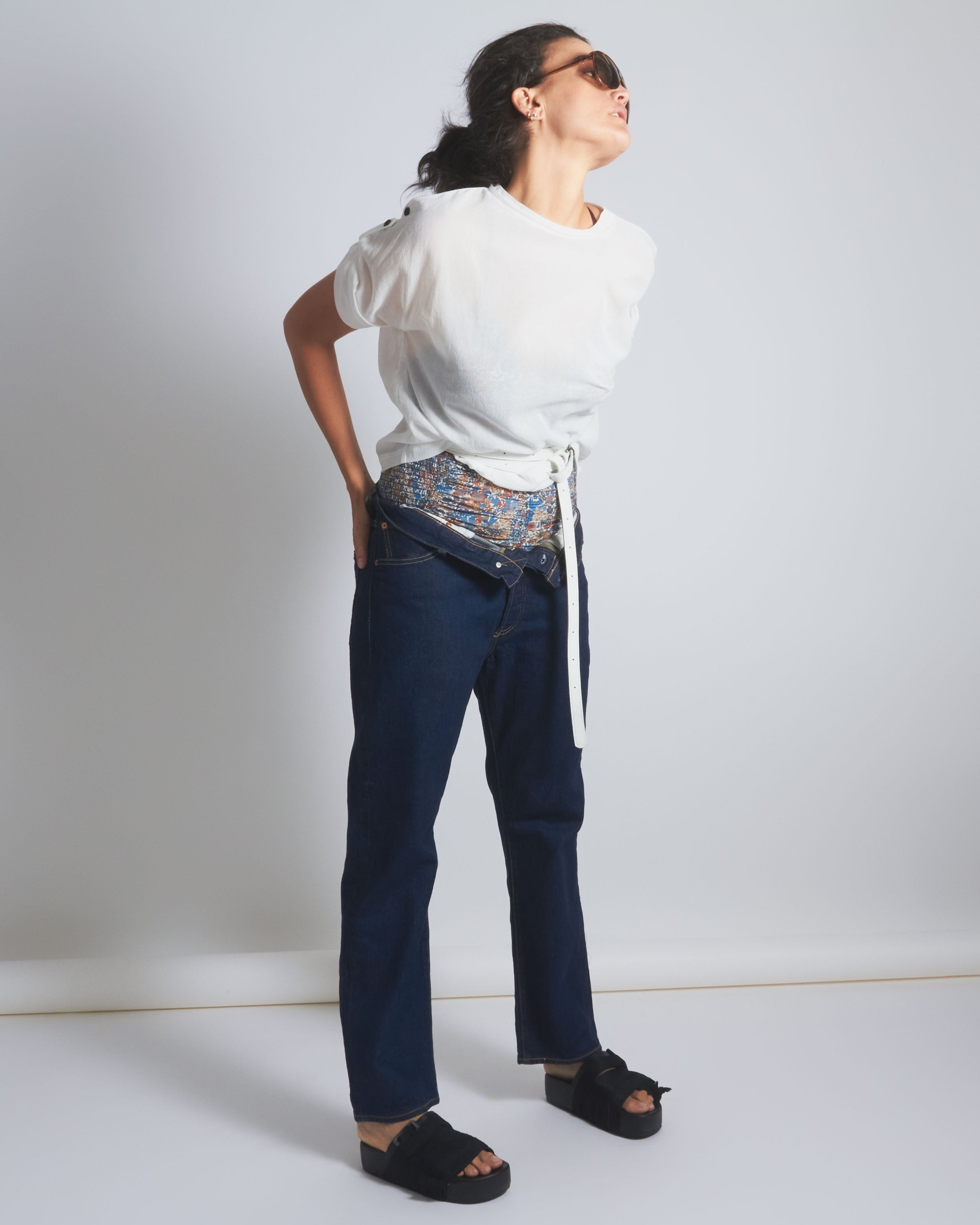 maliamills.com - priscilla tee - white cotton chiffon