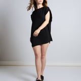 maliamills.com - snyder tee - black georgette
