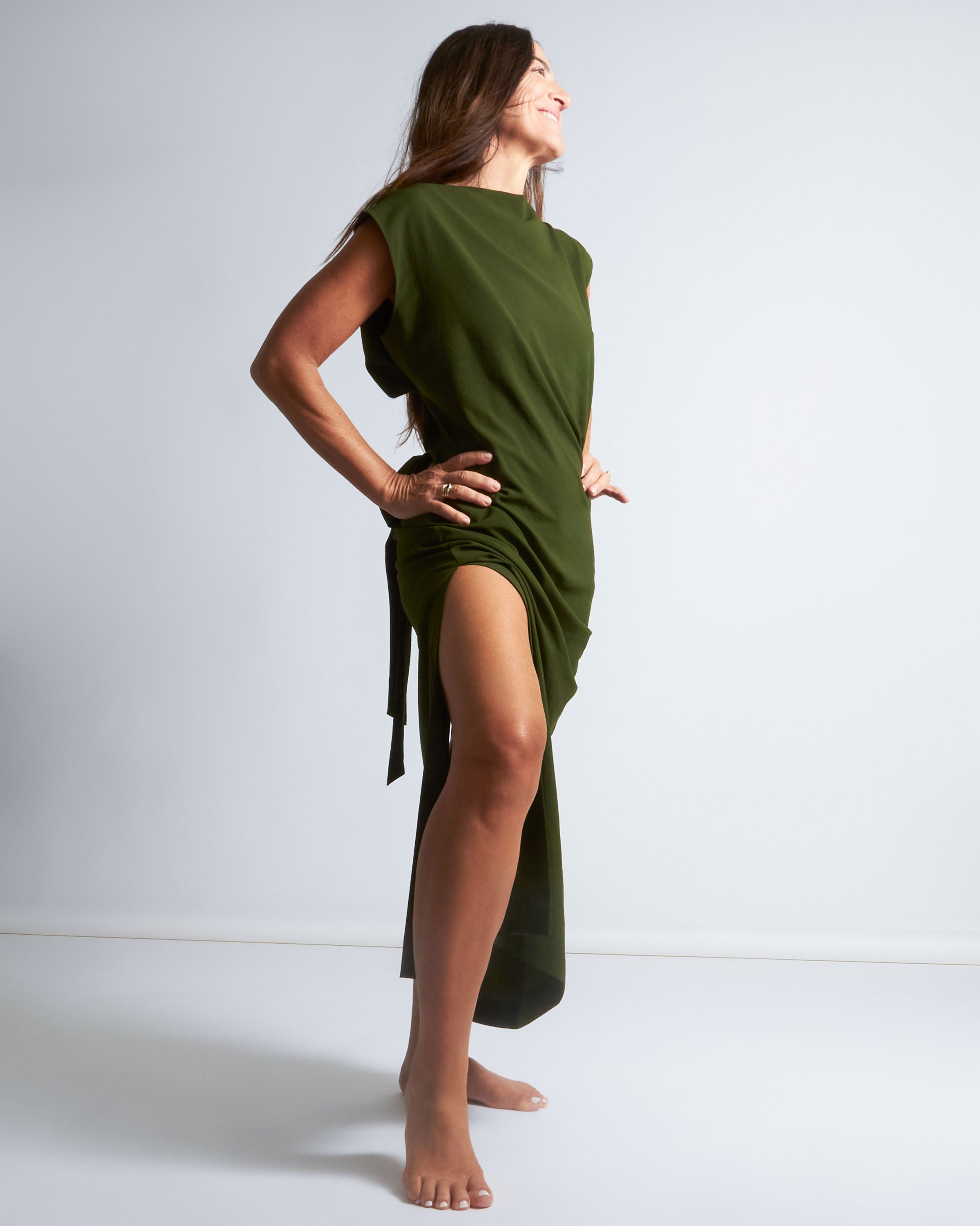 maliamills.com - jade dress - green day green crepe