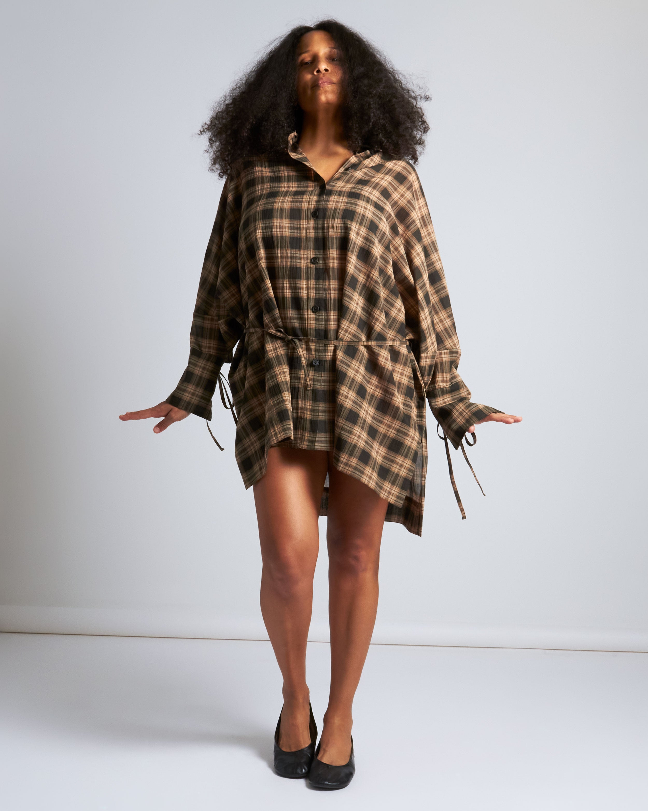 maliamills.com - kiki coverup - harley plaid cotton