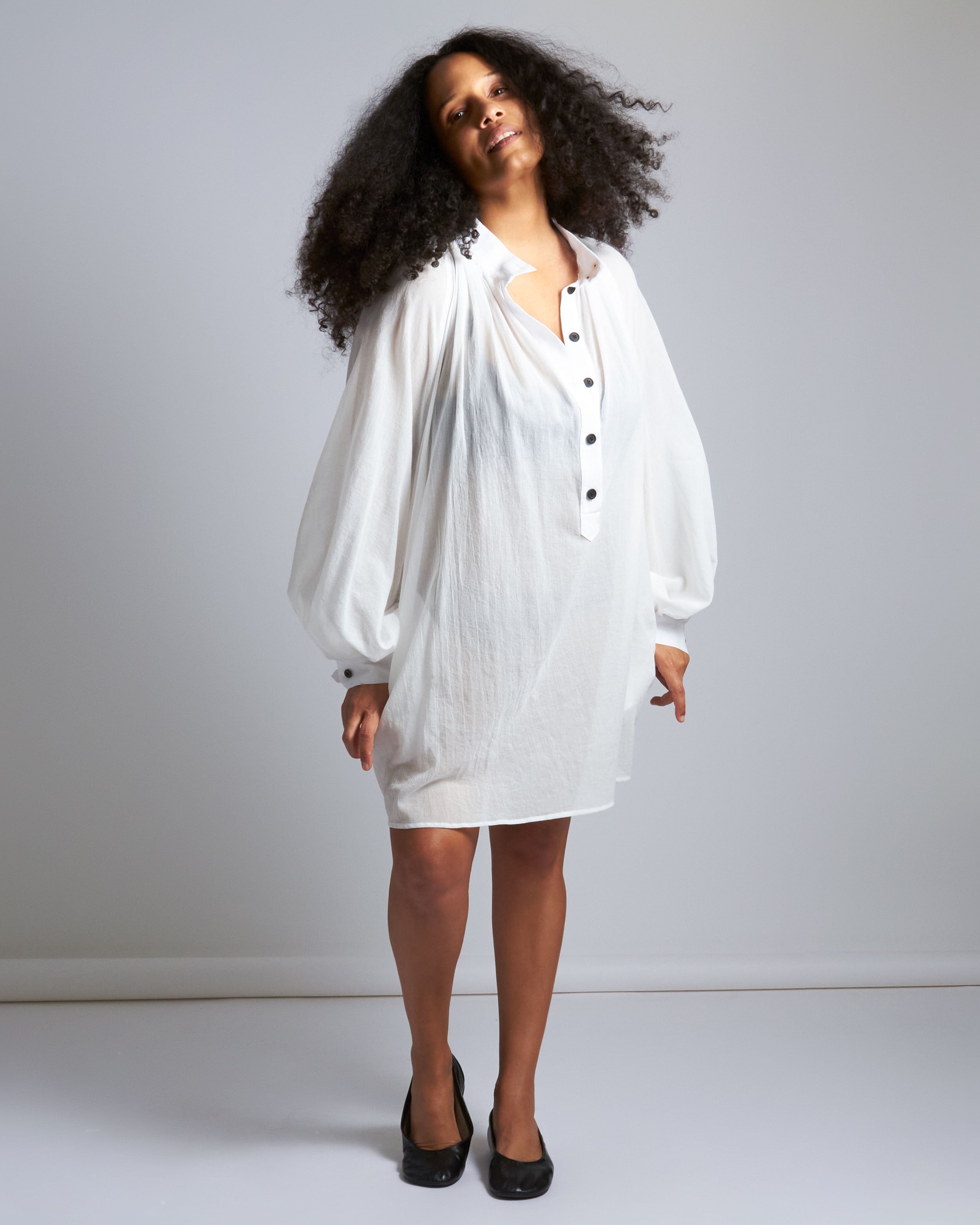 maliamills.com - ladyjane tunic - white cotton chiffon