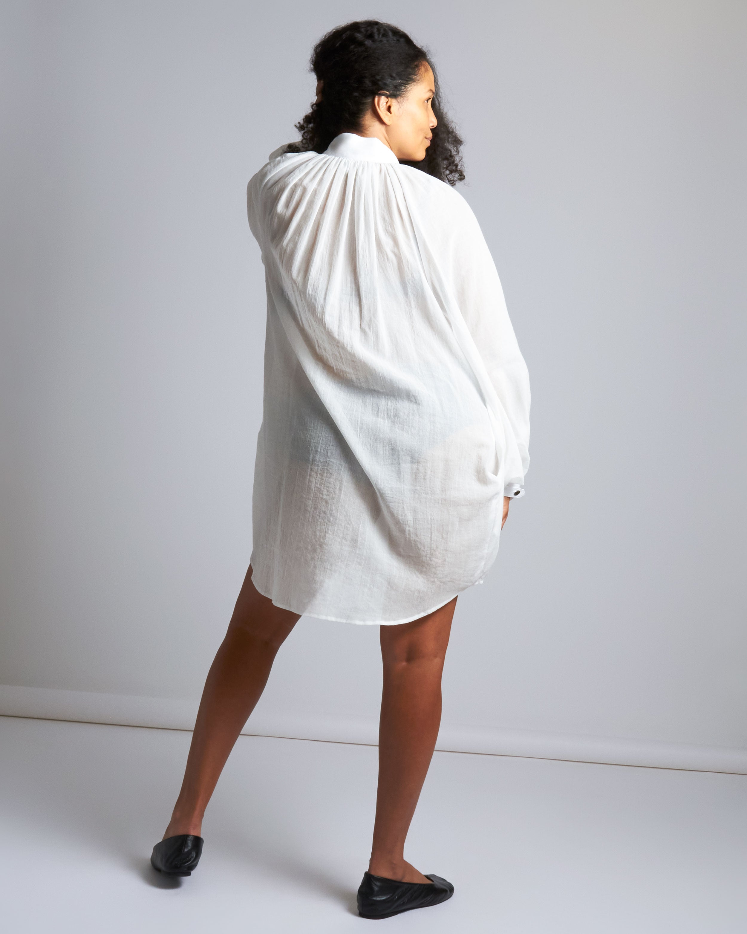 maliamills.com - ladyjane tunic - white cotton chiffon
