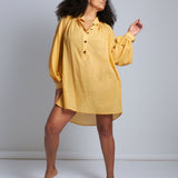 maliamills.com - ladyjane tunic - cassatt yellow cotton chiffon
