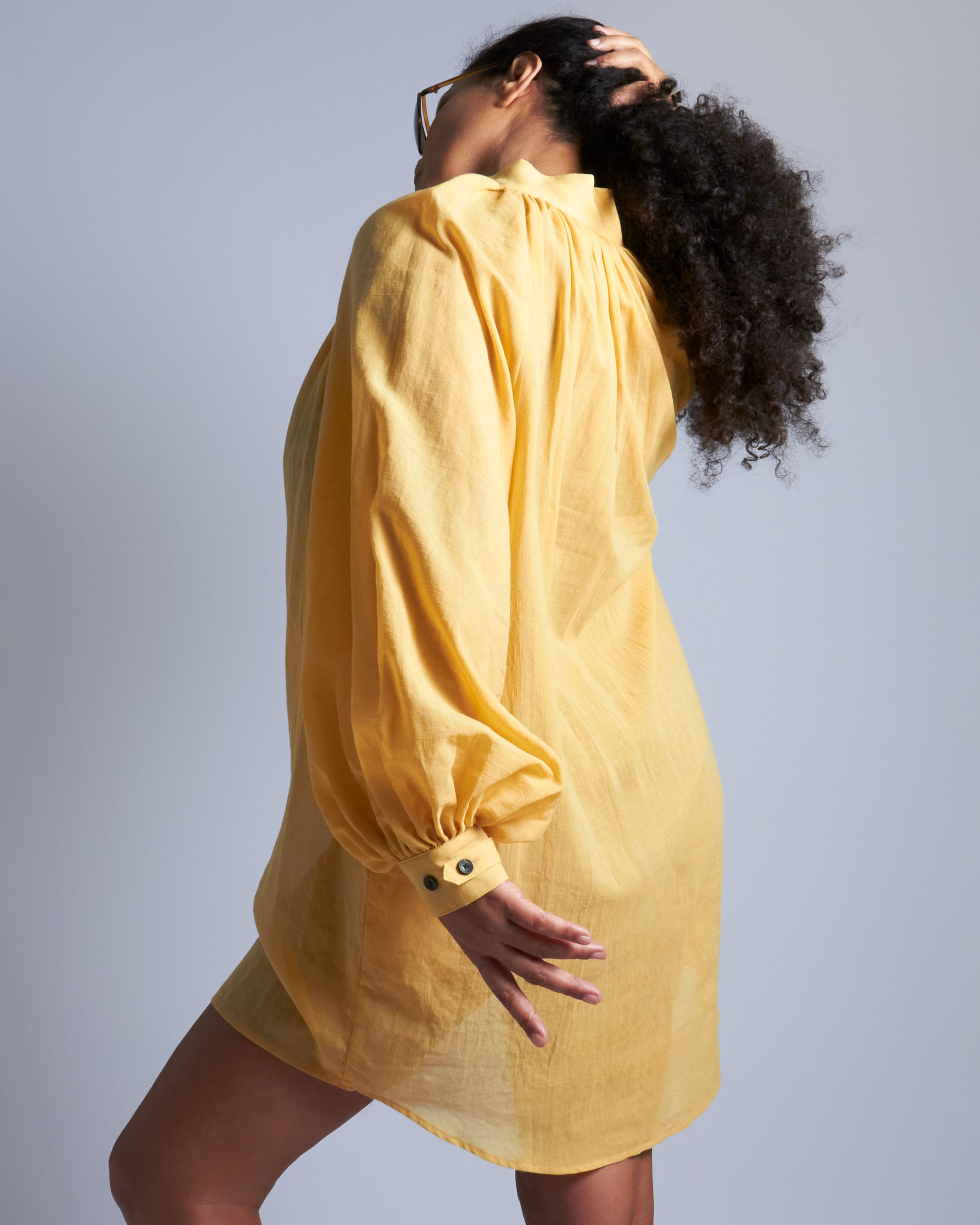 maliamills.com - ladyjane tunic - cassatt yellow cotton chiffon