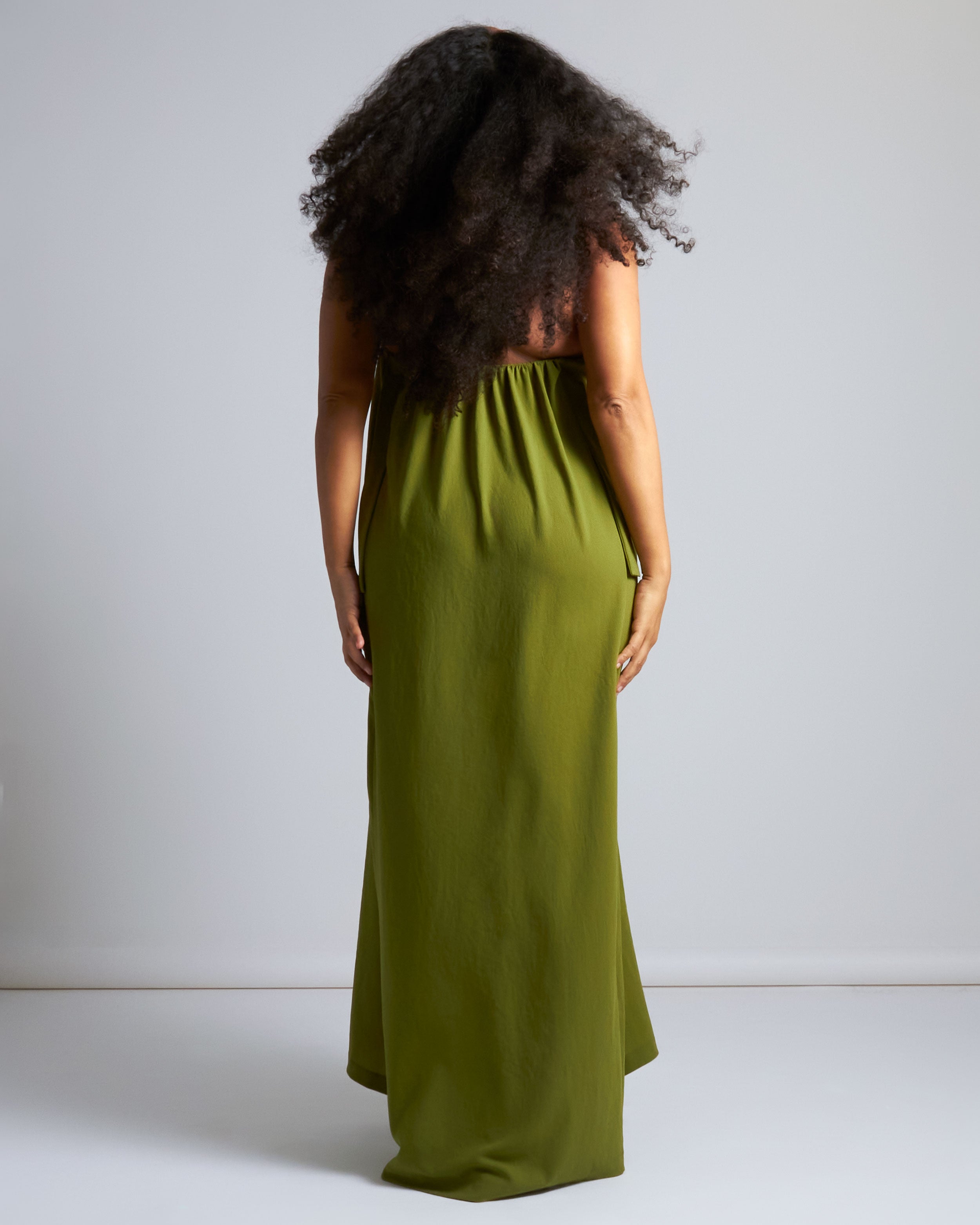 maliamills.com - seraphina dresss - holsta green crepe - pre - order