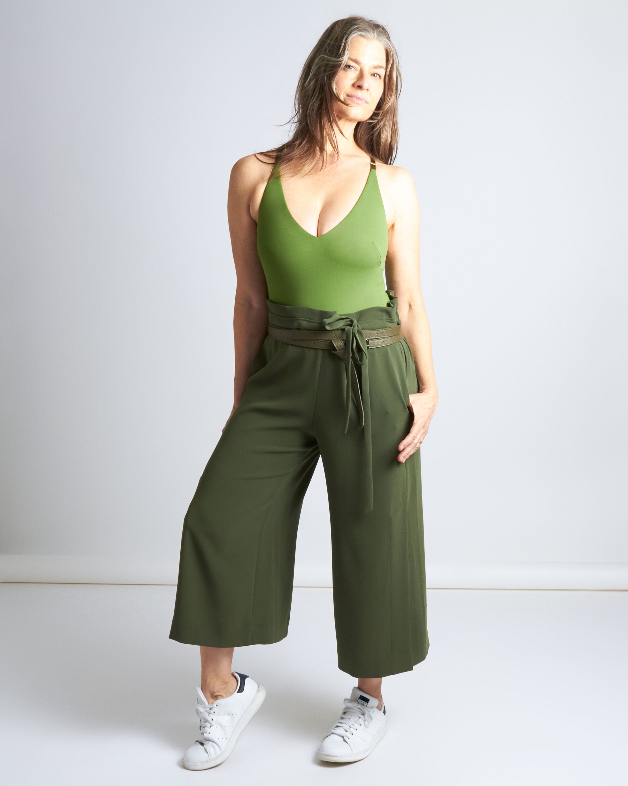 maliamills.com - isadora pants - gilda green heavy crepe