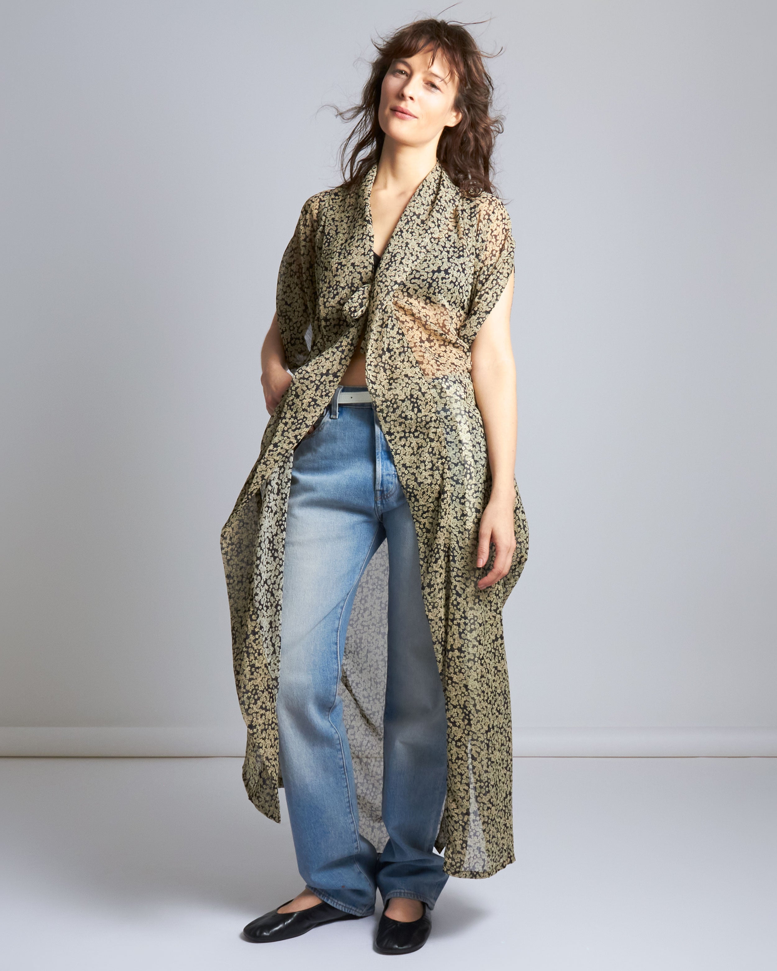 maliamills.com - richelle robe - oshibana floral chiffon