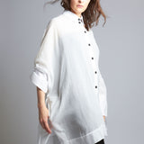 maliamills.com - kiki coverup - white cotton chiffon