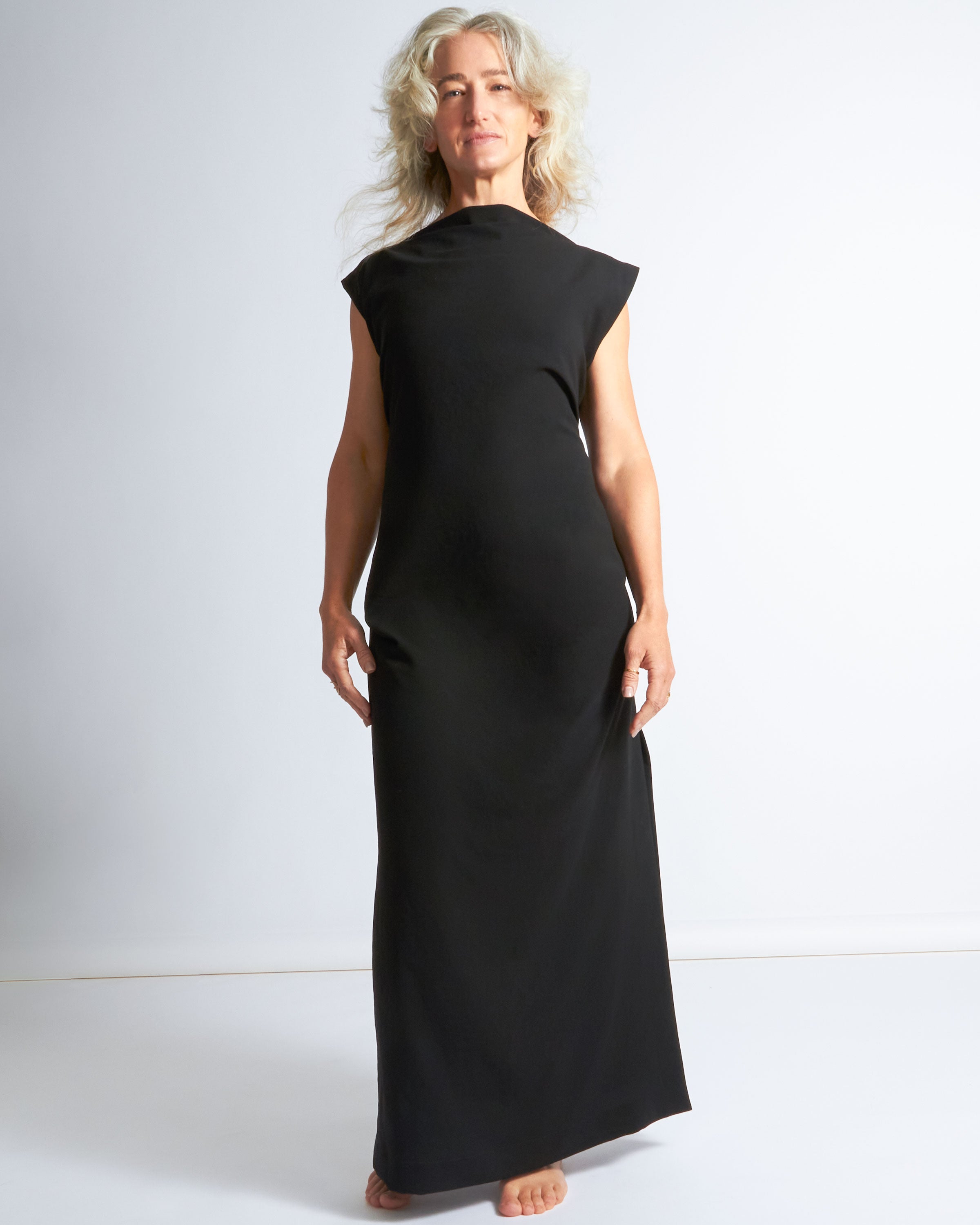 maliamills.com - jade dress - black crepe