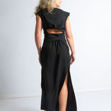 maliamills.com - jade dress - black crepe
