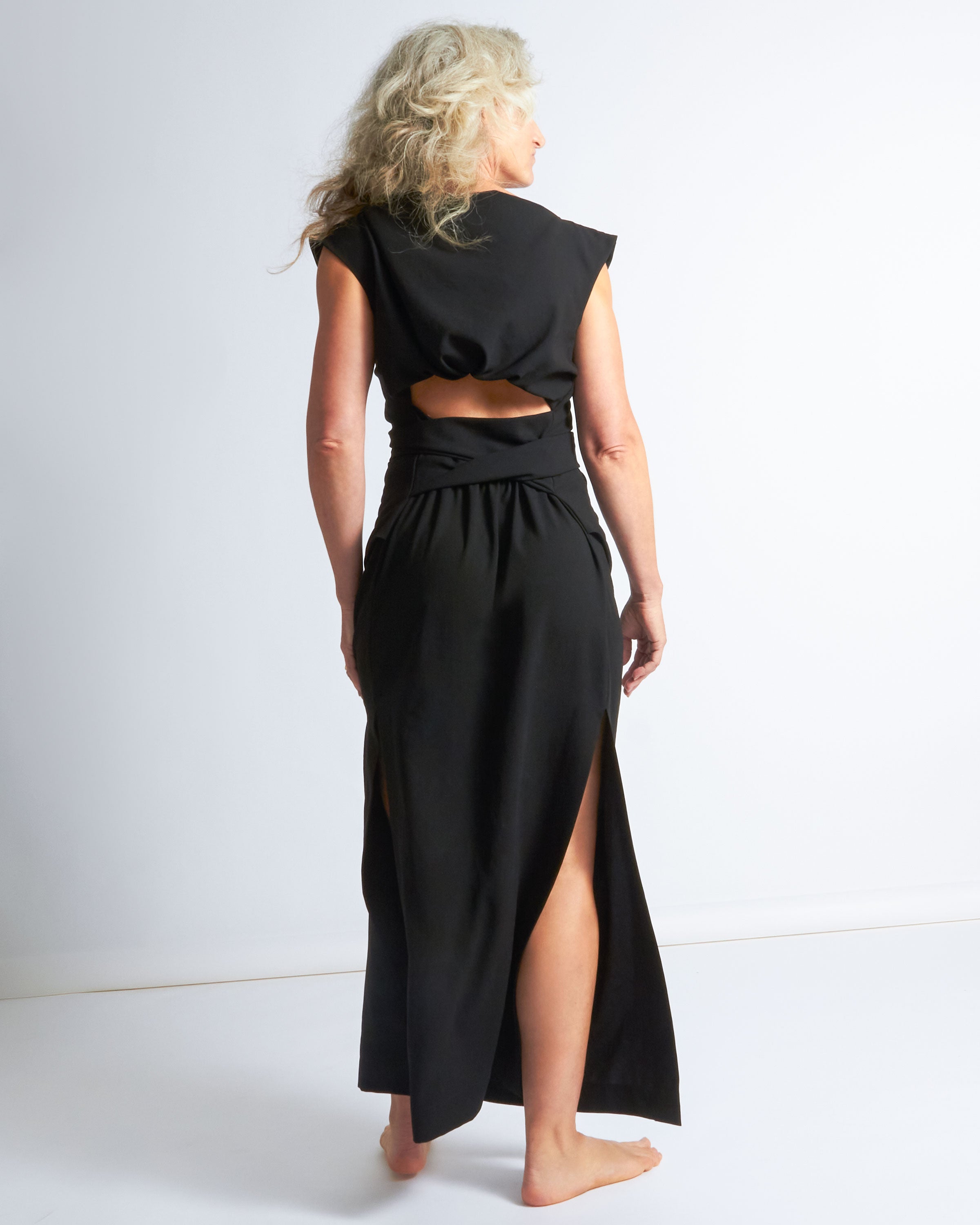 maliamills.com - jade dress - black crepe
