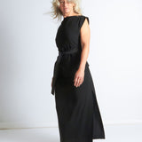 maliamills.com - jade dress - black crepe