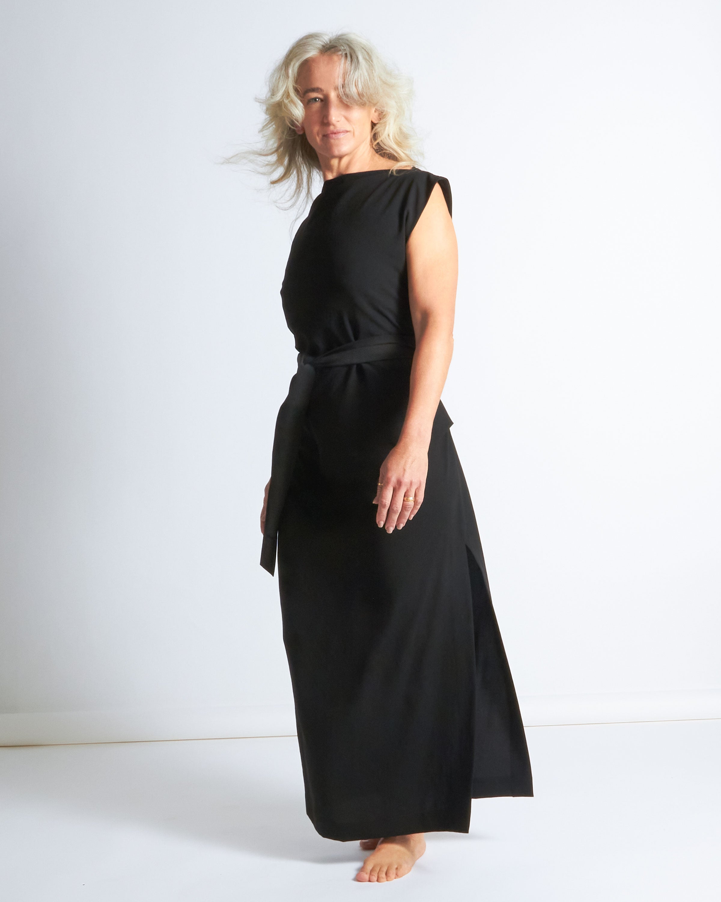 maliamills.com - jade dress - black crepe