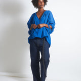 maliamills.com - giamini tunic - morisot blue cotton chiffon