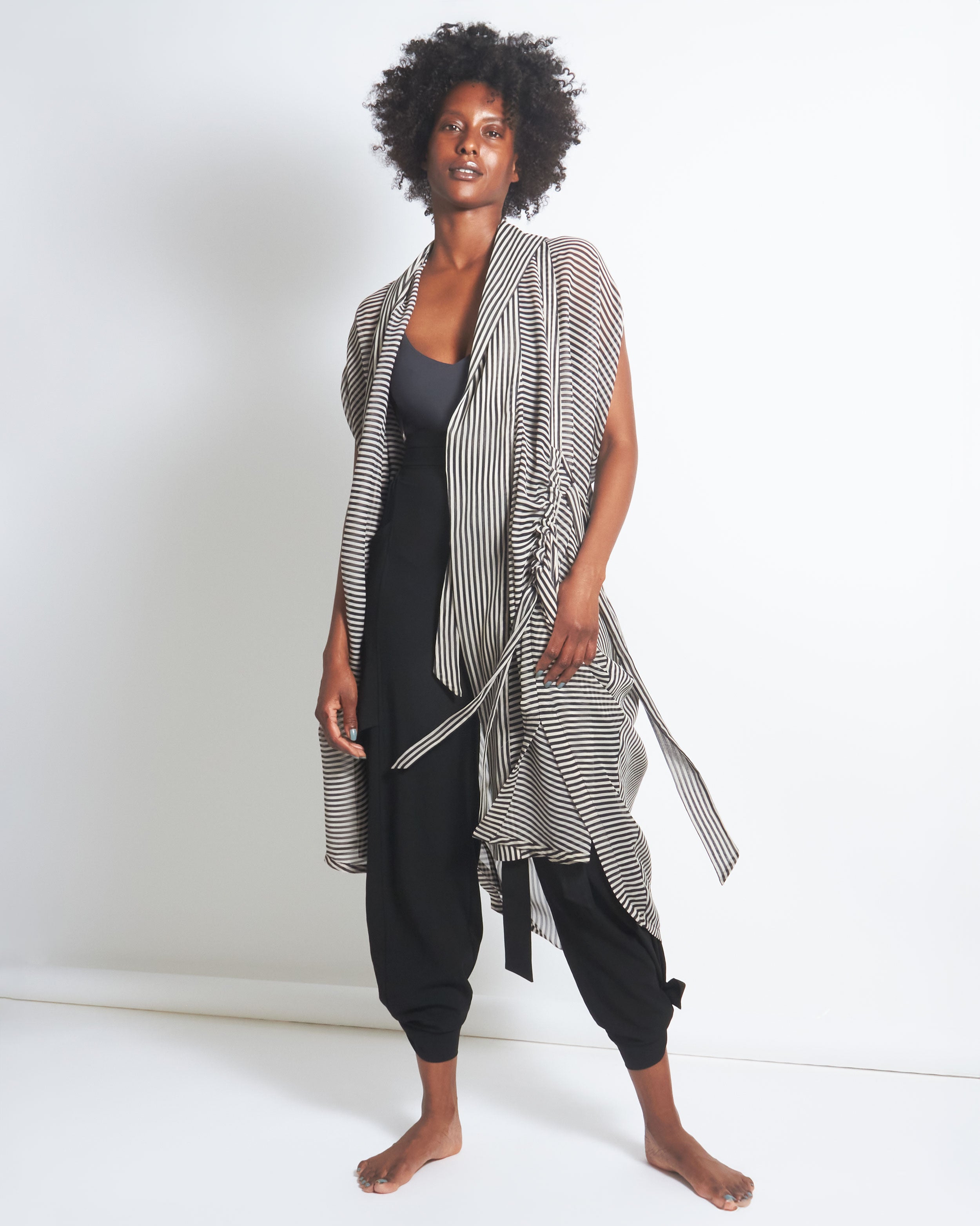 maliamills.com - nico robe - debbie stripe georgette