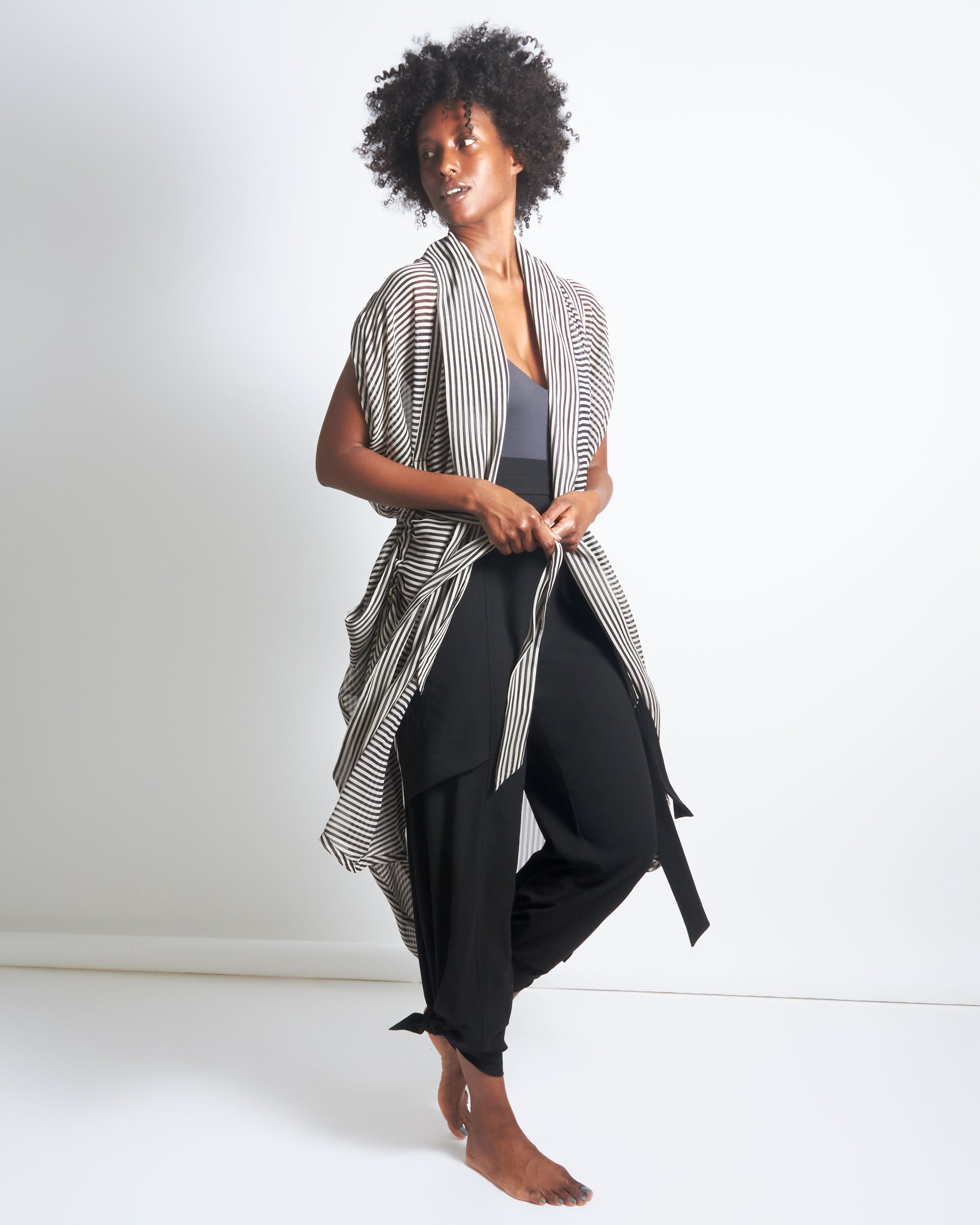 maliamills.com - nico robe - debbie stripe georgette