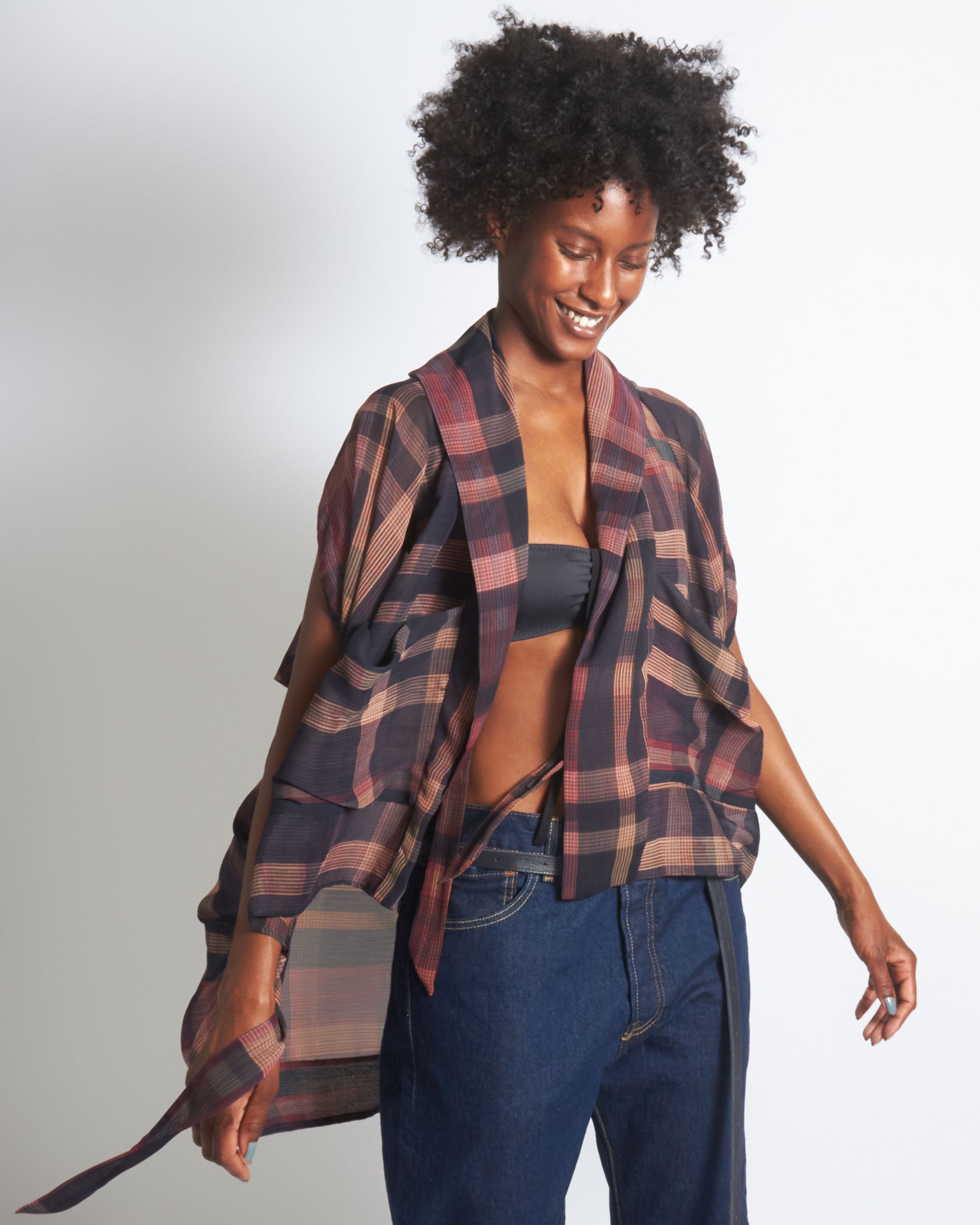 maliamills.com - kusama kimono - patti plaid - pre-order
