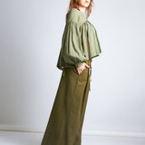 maliamills.com - amora blouse - frida green cotton chiffon