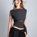 maliamills.com - angelina blouse - black/white polka dot