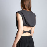 maliamills.com - angelina blouse - black/white polka dot