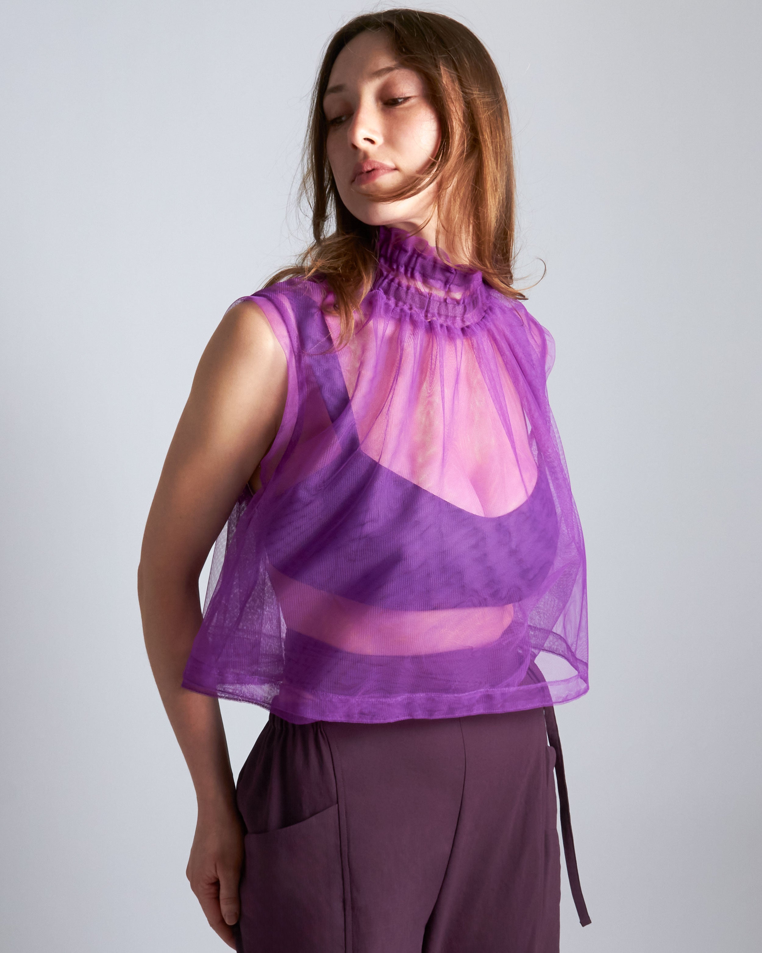 maliamills.com - arcana blouse - aurora purple tulle
