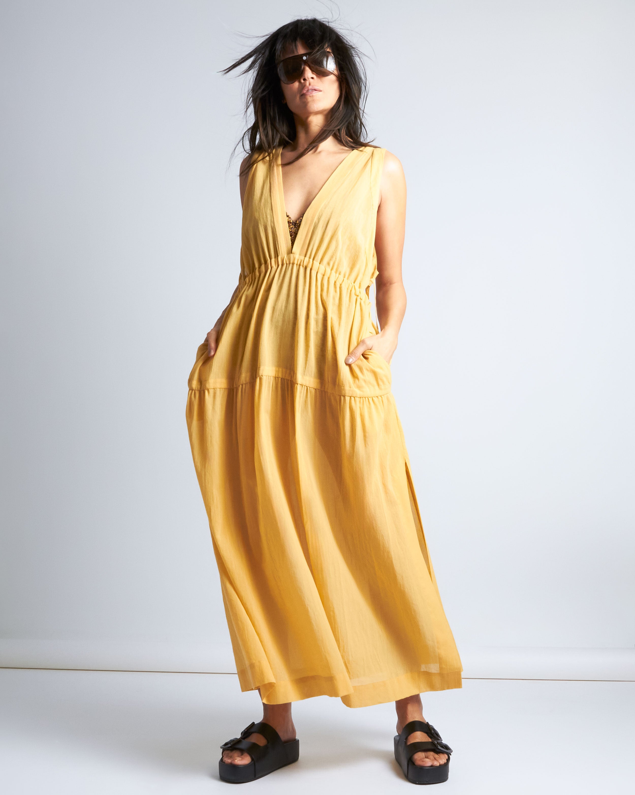 maliamills.com - blondell coverup - cassatt yellow cotton chiffon