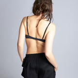 maliamills.com - suzette short - black silk - pre - order