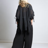 maliamills.com - kiki dress - black cotton chiffon - pre - order